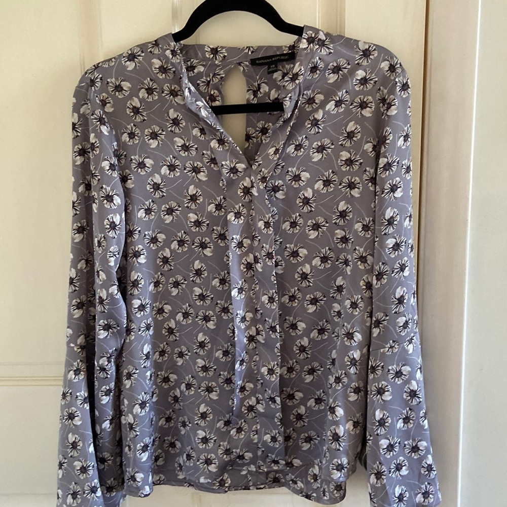 Banana republic floral dress shirt